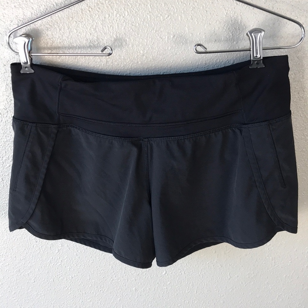 Lululemon Run Times Short (4-way Stretch 4") Black 6